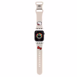 Hello Kitty Silicone Kitty Head - Bracelet pour Apple Watch 38/40/41 mm (beige)