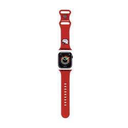 Hello Kitty Silicone Kitty Head - Bracelet pour Apple Watch 38/40/41 mm (rouge)