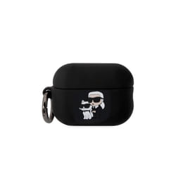 Coque pour Airpods Pro 2 - Karl Lagerfeld - Silicone - Anti-choc - Noir - Design moderne