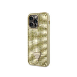 Coque pour Apple iPhone 15 Pro Max Triangle Diamond Guess Dorée