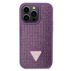 Coque Arrière pour iPhone 15 Pro Orné de Petites Pierres Guess Violet