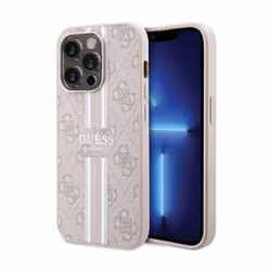Coque de téléphone - Guess - iPhone 15 Pro - Imprimé Rayures - Compatible MagSafe - Rigide