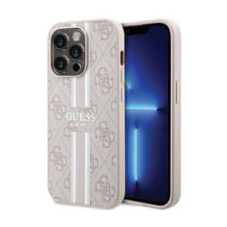 Coque de téléphone - Guess - iPhone 15 Pro - Imprimé Rayures - Compatible MagSafe - Rigide