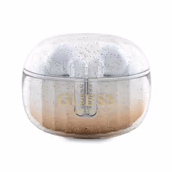 Guess Glitter Gradient - Écouteurs Bluetooth TWS + étui de chargement (or)