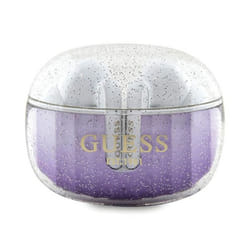 Guess Glitter Gradient - Écouteurs Bluetooth TWS + étui de chargement (violet)