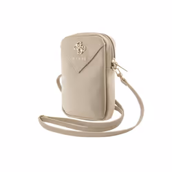 Sac pour téléphone - Guess - Zip Triangle 4G - Cuir écologique - Détails dorés - Mixte