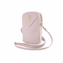 Sac pour téléphone - Guess - Zip Triangle 4G - Rose - Cuir écologique - Sangle réglable