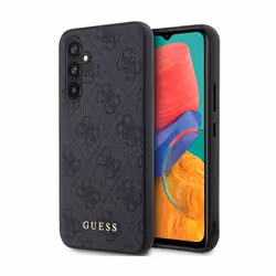 Guess 4G Metal Gold Logo - Coque Samsung Galaxy S23 FE (gris)
