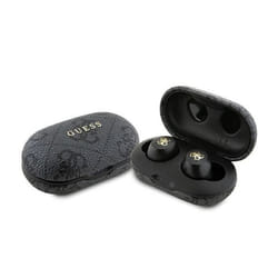 Guess 4G Metal Logo - Casque Bluetooth TWS ENC + étui de chargement (noir)