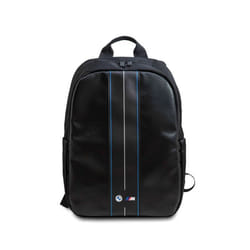 Sac à dos pour ordinateur portable - BMW - Carbon Blue Stripes - 16 pouces - Noir - Design élégant