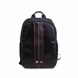 Sac à dos pour ordinateur portable - BMW - Carbon Red Stripes - 16 pouces - Noir - Design élégant