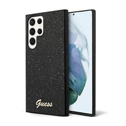 Coque de téléphone - Guess - S24 Ultra - Paillettes scintillantes - Logo doré - Souple