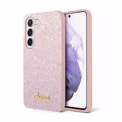 Coque de téléphone - Guess - Glitter Flakes - Samsung Galaxy S24+ - Rose - Souple - Métallisé
