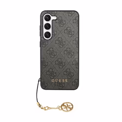 Coque telephone - bumper telephone Guess GUHCS24MGF4GGR Coque rigide pour S24+ S926 Noir 4G Collection Charms