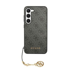 Coque telephone - bumper telephone Guess GUHCS24MGF4GGR Coque rigide pour S24+ S926 Noir 4G Collection Charms