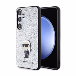 Coque de téléphone - Karl Lagerfeld - Samsung Galaxy S24+ - Argent - Paillettes - Souple