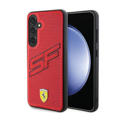 Coque de téléphone - Ferrari - Big SF Perforée - Rouge - Souple - Écologique