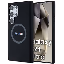 Coque - BMW - Samsung Galaxy S24 Ultra - Souple - Compatible MagSafe - Motif Imprimée Ronde