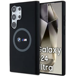 Coque - BMW - Samsung Galaxy S24 Ultra - Souple - Compatible MagSafe - Motif Imprimée Ronde