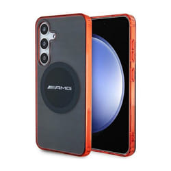 Coque de téléphone - AMG - Samsung Galaxy S24 - Transparent Bicolor - Compatible MagSafe - Souple