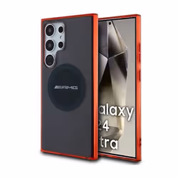 Coque de téléphone - AMG - Transparent Bicolor MagSafe - Samsung Galaxy S24 Ultra - Noir - Souple