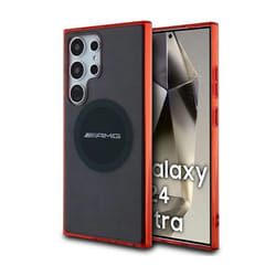 Coque de téléphone - AMG - Transparent Bicolor MagSafe - Samsung Galaxy S24 Ultra - Noir - Souple