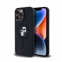 Coque de téléphone - Karl Lagerfeld - iPhone 14 Pro Max - Silicone - MagSafe - Noir