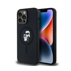 Coque de téléphone - Karl Lagerfeld - iPhone 14 Pro Max - Silicone - MagSafe - Noir