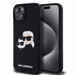 Coque - Karl Lagerfeld - Silicone MagSafe - iPhone 15/14/13 - Noir - Souple