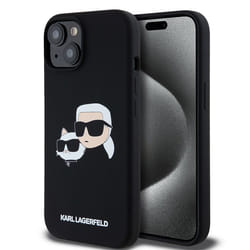 Coque - Karl Lagerfeld - Silicone MagSafe - iPhone 15/14/13 - Noir - Souple