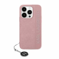 Coque pour iPhone 15 Pro Max - Karl Lagerfeld - Saffiano - Rose - Synthétique - Mixte
