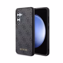Coque de téléphone - Guess - Samsung Galaxy S24 - Noir - Protection chocs - Texture saffiano