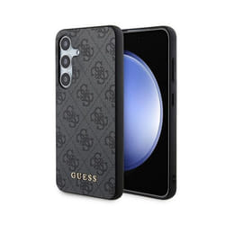 Coque de téléphone - Guess - Samsung Galaxy S24 - Noir - Protection chocs - Texture saffiano