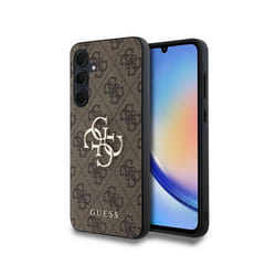 Coque de téléphone - Guess - Samsung Galaxy A35 5G - Marron - Saffiano - Protection chocs et rayures