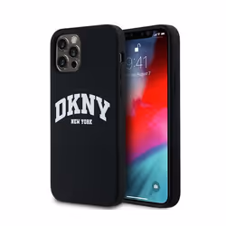 Coque pour smartphone - DKNY - iPhone 12 / iPhone 12 Pro - Silicone - Imprimé Logo - Compatible MagSafe