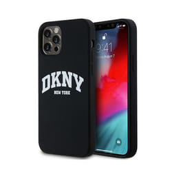 Coque pour smartphone - DKNY - iPhone 12 / iPhone 12 Pro - Silicone - Imprimé Logo - Compatible MagSafe