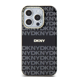 DKNY Coque iPhone 15 Pro - MagSafe - Noir