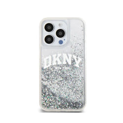 DKNY Coque iPhone 15 Pro Liquid Glitter Arch Transparent