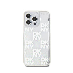 DKNY Coque iPhone 15 Pro Max Liquid Glitter - Transparent