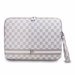 Housse PC - DKNY - Élégante - Beige - Motifs à Carreaux et Rayures - 13/14 pouces
