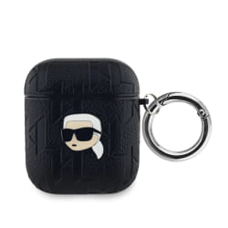 Karl Lagerfeld Étui AirPods 1/2 Monogramme - Noir