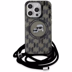 Coque Karl Lagerfeld Karl & Choupette avec MagSafe pour iPhone 15 Pro Max 6.7 - Noir