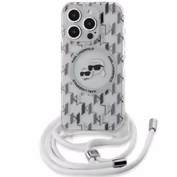 Coque - Karl Lagerfeld - IML Monogram Karl & Choupette - Transparent - MagSafe - iPhone 15 Pro Max