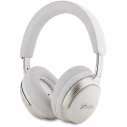 Casque sans fil - Guess - Modèle ANC/ENC - Cuir PU Beige - Bluetooth 5.3 - 32h autonomie