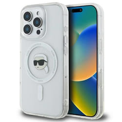 Coque Téléphone - Karl Lagerfeld - iPhone 16 Pro - IML Metal - MagSafe - Élégante et Transparente
