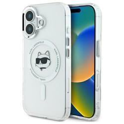 Coque Téléphone - Karl Lagerfeld - iPhone 16 Plus - Choupette - MagSafe - Transparente