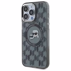 Coque Téléphone - Karl Lagerfeld - iPhone 16 Pro - MagSafe - Monogramme KL - Choupette Noir