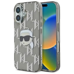Coque téléphone - KARL LAGERFELD - iPhone 16 - Electroplaquée - Compatible MagSafe - Protection rayures