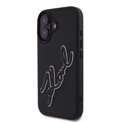 Coque Téléphone - Karl Lagerfeld - iPhone 16 - Silicone TPU - Protection Anti-Rayures - Bicolore