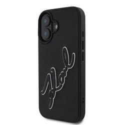 Coque Téléphone - Karl Lagerfeld - iPhone 16 - Silicone TPU - Protection Anti-Rayures - Bicolore